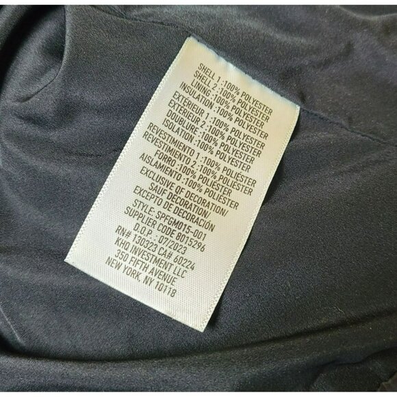 SPYDER Womens MED Full Zip Insulated Hooded Hybrid Quilted Puffer Jacket Black - Picture 7 of 11